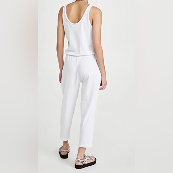 ATM Anthony Thomas Melillo High Torsion Cotton Jersey Tank Jumpsuit - Picture 3 of 7